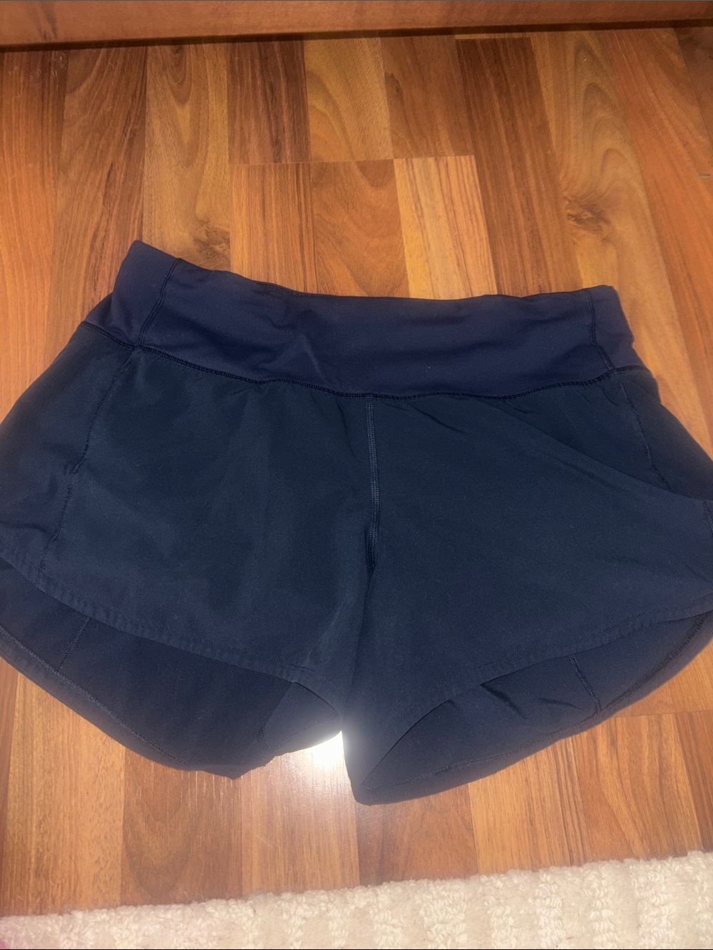 lululemon athletica Navy Blue high rise speed up Shorts